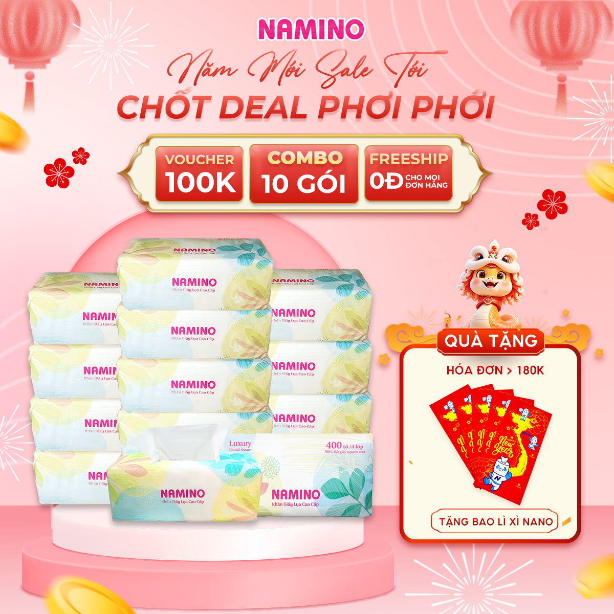 Khăn giấy rút lụa 400